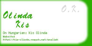 olinda kis business card